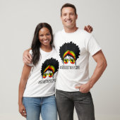アフリカ女性事務局長Messy Bun Black History Mo Tシャツ (ユニセックス)