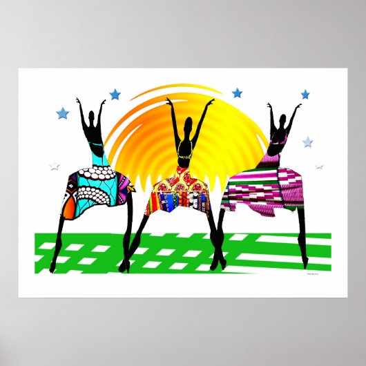 アフリカ女性交配コールダンス ポスター (正面)