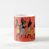 アフリカ女性料理と踊り コーヒーマグカップ (中央)