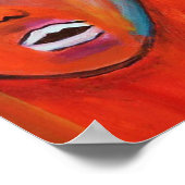 アフリカ女性油彩画ポスター ポスター (角)