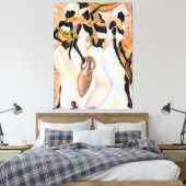 アフリカ女性用キャンバス印刷 キャンバスプリント (インサイチュ (寝室))