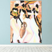 アフリカ女性用キャンバス印刷 キャンバスプリント (インサイチュ (ウッドフロア))