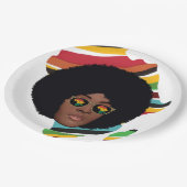 アフリカ女性用眼鏡 |アフリカ大陸 ペーパープレート (アングル)