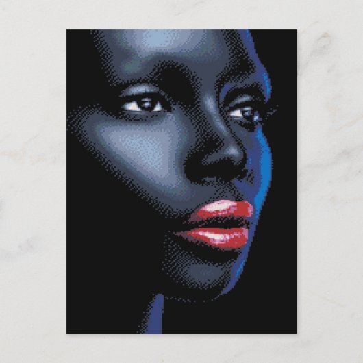 アフリカ女性芸術はがき ポストカード (正面)