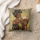 アフリカ女性装飾用クッション クッション (ブランケット)