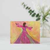 アフリカ女性踊りポストカード ポストカード (スタンド正面)