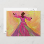 アフリカ女性踊りポストカード ポストカード (正面/裏面)