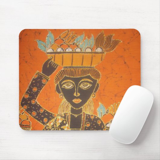 アフリカ女性運バスケットアートプリント マウスパッド (マウス)