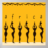 アフリカ女性 ポスター (正面)