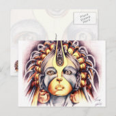 アフリカ女王 ポストカード (正面/裏面)