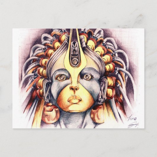 アフリカ女王 ポストカード (正面)