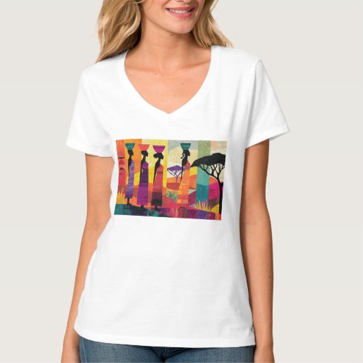 アフリカ姉妹 Tシャツ (正面)
