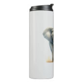 アフリカ威厳のあるゾウと水彩画ベビー タンブラー (回転左)