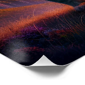 アフリカ威厳のあるSの夕日にライオン ポスター (コーナー)