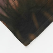 アフリカ宇宙サンセットファイルでキリンのインクで水 フリースブランケット (角)