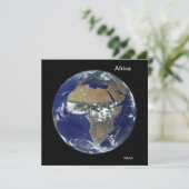 アフリカ宇宙、NASAフルディスクイメージ カード (スタンド正面)