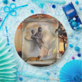 アフリカ巻物 ペーパープレート (パーティー)