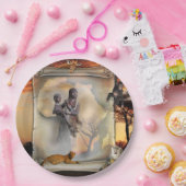 アフリカ巻物 ペーパープレート (パーティー)