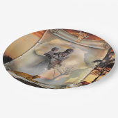 アフリカ巻物 ペーパープレート (アングル)