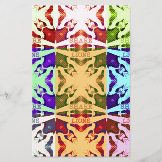 アフリカ市松模様にアポップ・アートの芸術文化カラフルパターン (正面)