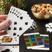 アフリカ市松模様にパターンアートプリント トランプ (インサイチュ)