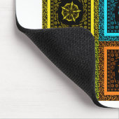 アフリカ市松模様にパターンアートプリント マウスパッド (コーナー)