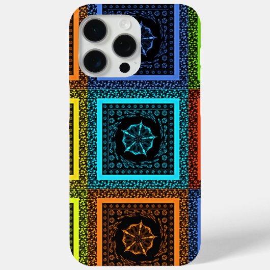 アフリカ市松模様にパターンアートプリント Case-Mate iPhoneケース (裏面)