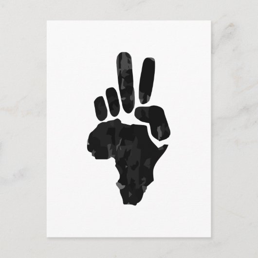 アフリカ平和 ポストカード (正面)