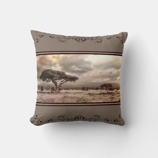 アフリカ平野 クッション (正面)
