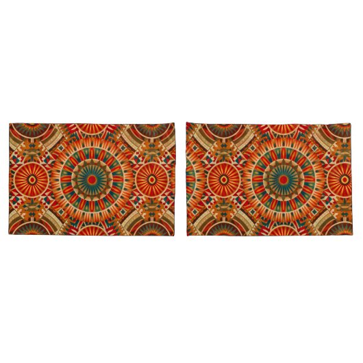 アフリカ幾何インスパイア抱き枕 枕カバー (バックセット)