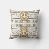 アフリカ幾何学模様 クッション (裏面)