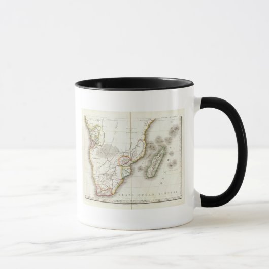 アフリカ彫刻地図 マグカップ (右)