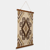 アフリカ愛好家のタイル模様 吊り下げ型タペストリー (傾斜あり)