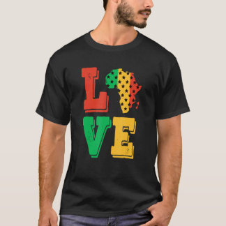 アフリカ愛誇りを持ったアフリカ系アメリカ人ブラック史M Tシャツ