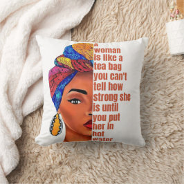 アフリカ感動的系アメリカ人女性引用文 クッション