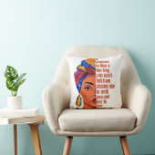 アフリカ感動的系アメリカ人女性引用文 クッション (椅子)