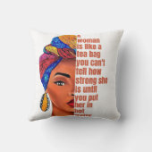 アフリカ感動的系アメリカ人女性引用文 クッション (裏面)