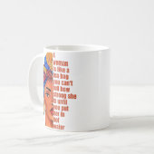 アフリカ感動的系アメリカ人女性引用文 コーヒーマグカップ (正面左)