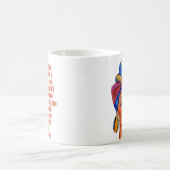 アフリカ感動的系アメリカ人女性引用文 コーヒーマグカップ (中央)