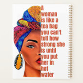 アフリカ感動的系アメリカ人女性引用文 プランナー手帳 (裏面)