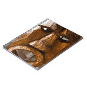 アフリカ手彫りマスク ノートブック (左側)