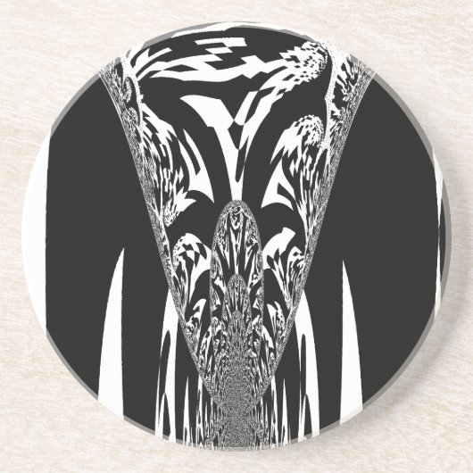 アフリカ抽象アートプリント コースター (正面)