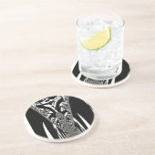 アフリカ抽象アートプリント コースター (側面)