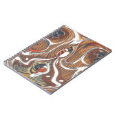 アフリカ抽象アートプリント ノートブック (左側)