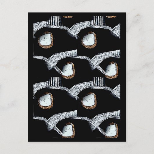 アフリカ抽象芸術はがき ポストカード (正面)