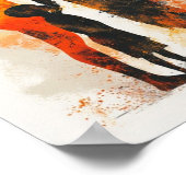 アフリカ抽象芸術アートのポスター ポスター (角)