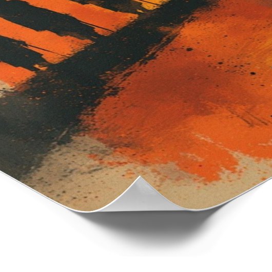 アフリカ抽象芸術アートのポスター ポスター (角)