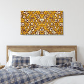アフリカ抽象芸術アートパターン キャンバスプリント (インサイチュ (寝室))