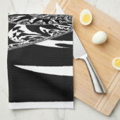 アフリカ抽象芸術アートプリント キッチンタオル (四つ折り)