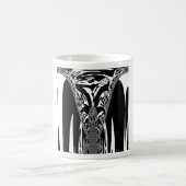 アフリカ抽象芸術アートプリント コーヒーマグカップ (中央)